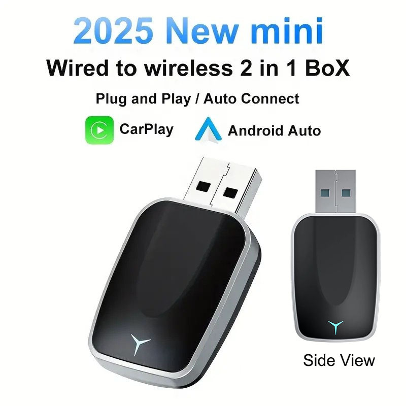 Hot-selling carplay box, wired to wireless adapter, Android Auto car connectivity box, wireless carplay