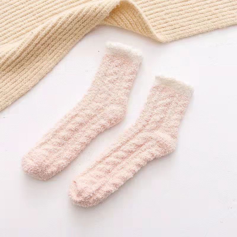 サンゴの靴下の女性とベルベットの厚い睡眠靴下秋冬の家庭の冬の睡眠月子靴下の新しい睡眠靴下|undefined