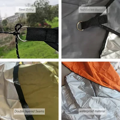 3m Silver-Coated Sunshade Awning, Avtomobil yan çətirləri