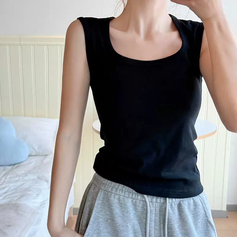 抖音爆款背心女款内搭可外穿夏修身美背吊带防走光遮副乳大码女装