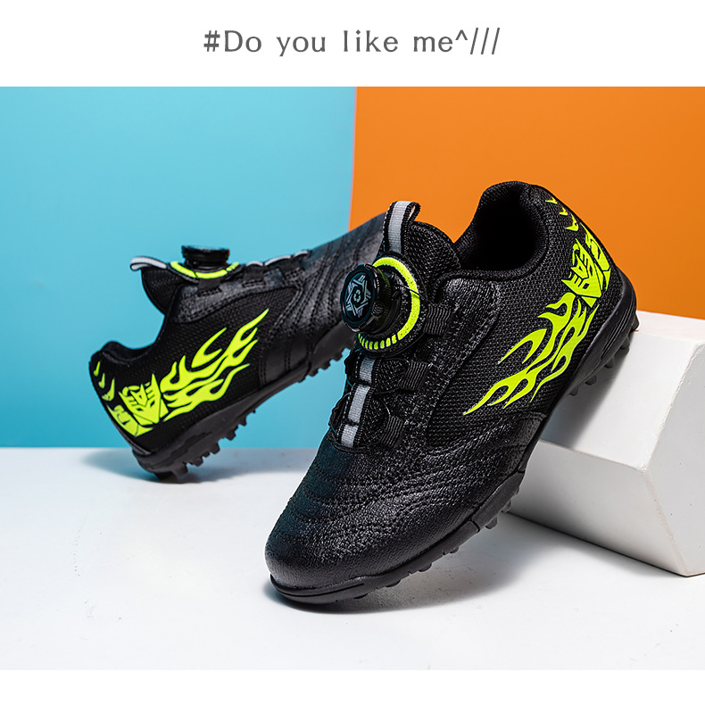 Chaussures de foot pour garçon avec fermeture à boucle_voghion.com