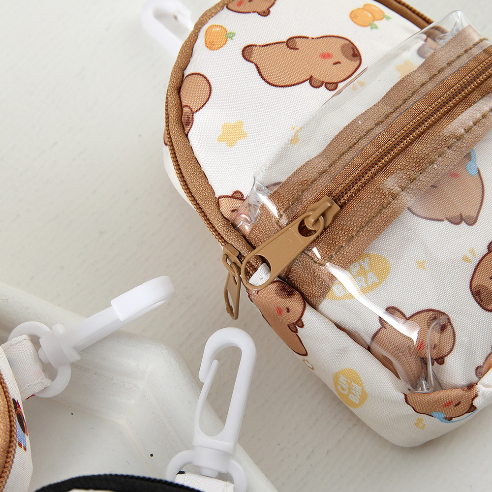 Colgante de dibujos animados bolso de cambio de alto valor facial mini mochila hermosa bolsa de almacenamiento exquisita dibujos animados pequeños regalos para estudiantes