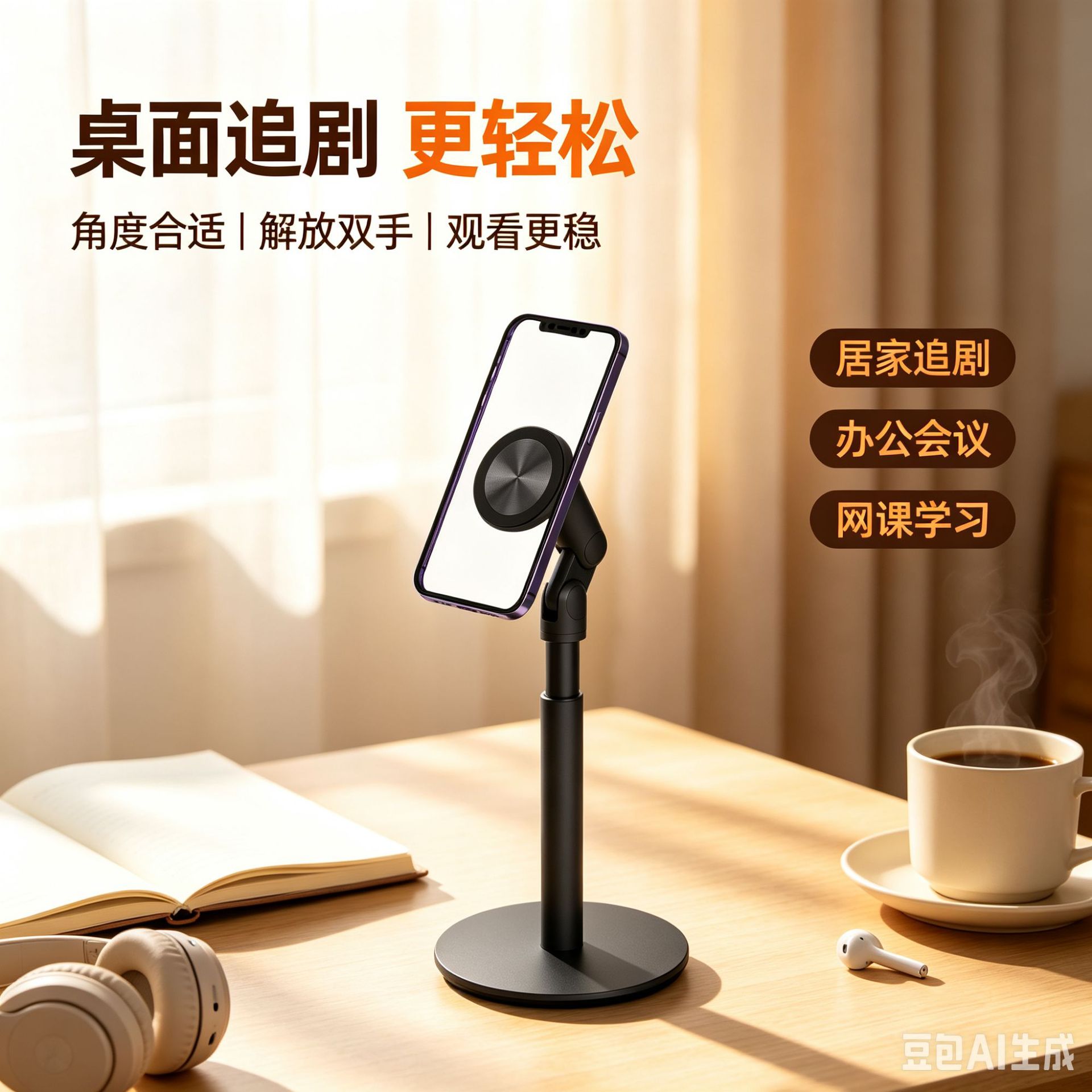 K83 오버헤드 촬영용 텔레스코픽 스탠드 [블랙]