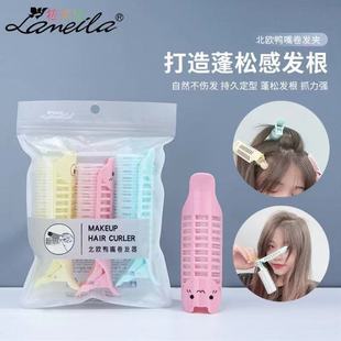 Air Bangs Curling Iron Fixed Lazy Curling Iron Styling Self-Adhesive Plastic Clip Women's Hair Roller Hollow Curl