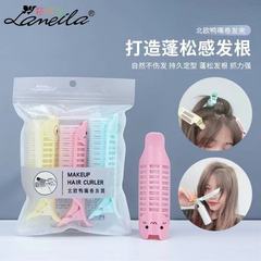 Air Side Part Curly Hair Roller Fixing Gadget Lazy Person Curler Styling Self-adhesive Plastic Clip for Women Hollow Hair Curler