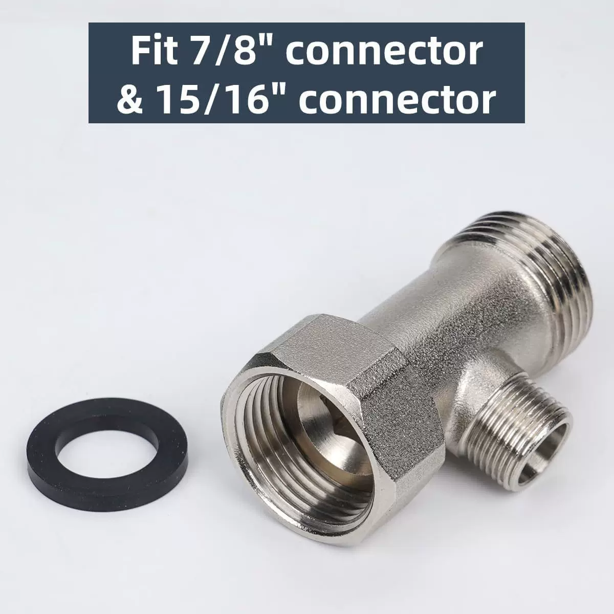 外贸跨境 1/2 7/8 15/16&quot; 马桶洁身器铜三通接头 美制T型接头批发