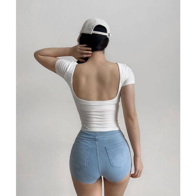 Yoga Clothing Tops for Women with Chest Pads, One-Cup Slimming Look Running Slim Sports Short-Sleeved T-Shirts Fitness Clothing T-Shirts 1798 Yoga Clothing Tops for Women with Chest Pads, One-Cup Slimming Look Running Slim Sports Short-Sleeved T-Shirts Fitness Clothing T-Shirts 1798