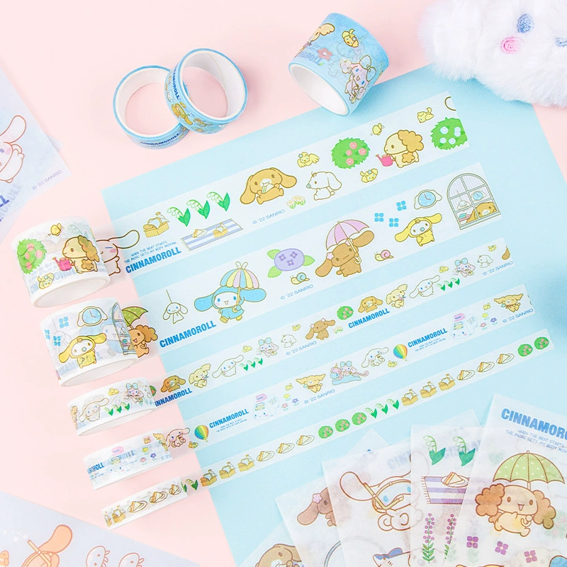 Пластинка Sanrio, канцтовары, резинка для волос, наклейка, подлинная детская мультяшная подарочная коробка, планировщик