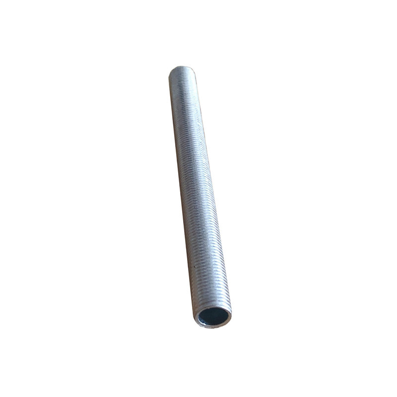 Fábrica directa tira de dientes tubo dental lámparas no soldadura hierro blanco recubierto de zinc dientes exteriores tornillo hueco en stock M10 dientes completos