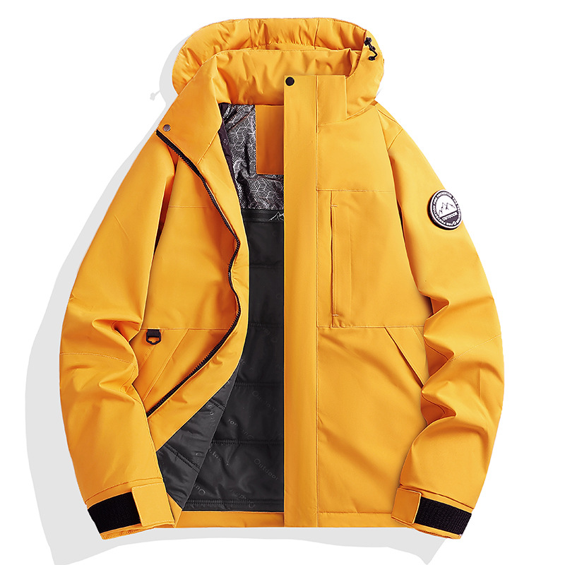 Outdoor Couple Wear Graphene Cotton Jacket 2025 Winter New Hooded Jacket Thickeneded Warm Windproof Jacket