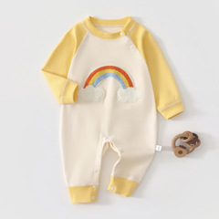 新生婴儿春秋装连体衣可爱洋气男女宝宝超萌哈衣外出服哈衣爬爬服