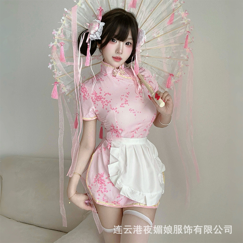 Sexy Lingerie Chinese Girl Cheongsam Passionate No-Take-Off Couple Flirting Temptation Pure Desire Uniform Cos Role Play Female Sexy Lingerie Chinese Girl Cheongsam Passionate No-Take-Off Couple Flirting Temptation Pure Desire Uniform Cos Role Play Female