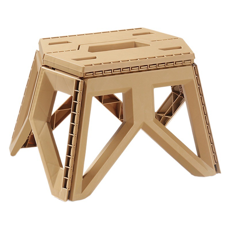 Outdoor Portable Folding Stool Mazar Square Stool Camping Portable Plastic Stool Small Low Stool Shoe Changing Stool Children's Fishing Stool