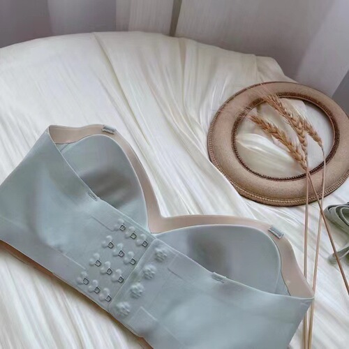 Bandeau Bra for Women - Summer Thin Model, Small Cup, Push-up, No Underwire, Camisole Style, Non-slip, Invisible, Anti-peephole, Wrap Bra