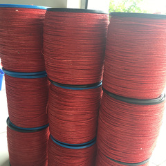 工廠直銷桶裝1mm浸蠟紅麻繩戶外引火雙股紅麻繩單桶千米紅麻