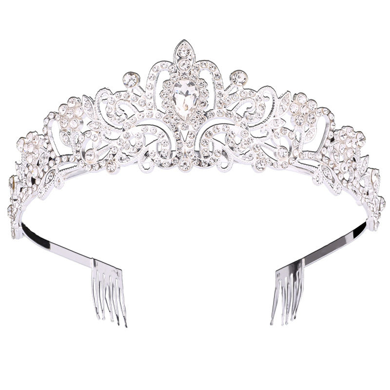 Boda transfronteriza europea y americana boda novia corona tocado Shengyue accesorios para el cabello vestido de novia estudio fotográfico accesorios para el cabello reina diadema corona