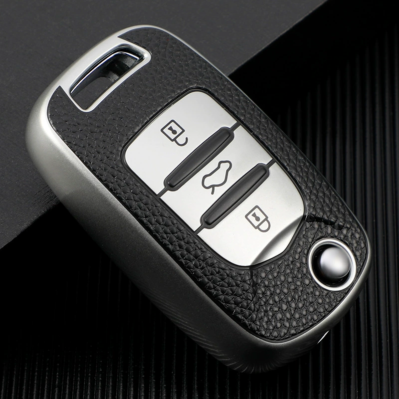 Чехол для ключа автомобиля Baojun подходит для мини-ключа автомобиля Wuling Hongguang S3 кожаный чехол для ключей с рисунком завод