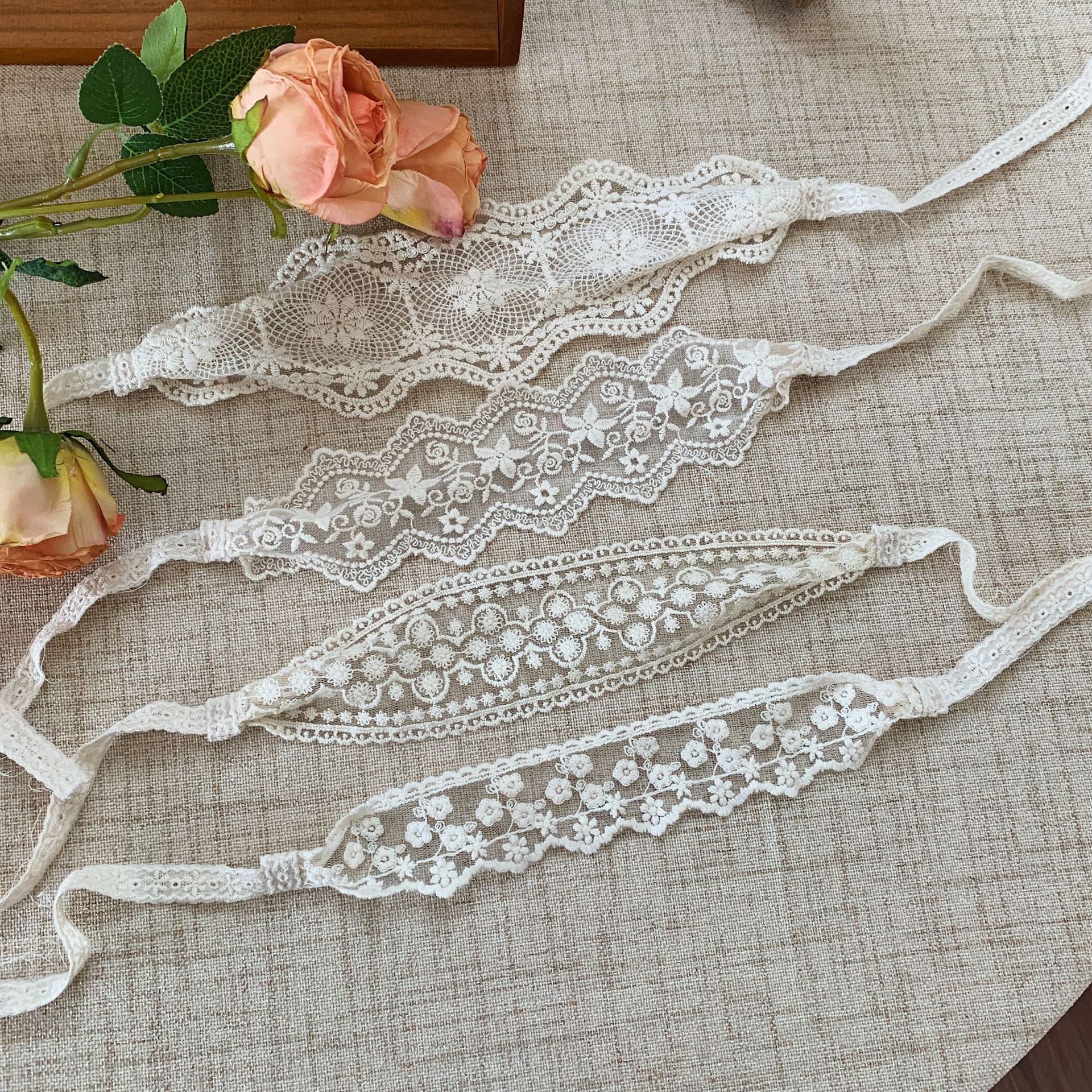 Diadema de encaje retro para bebé, nuevo estilo 2023, accesorios de bufanda para niños, accesorios para el cabello de bebé, estilo retro