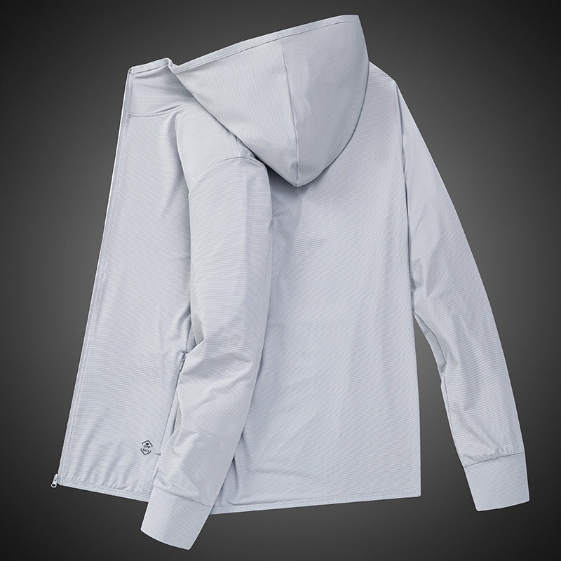 Ropa de protección solar para hombres de verano hielo delgado abrigo transpirable 2024 nuevo abrigo de protección solar de pesca UV para hombres