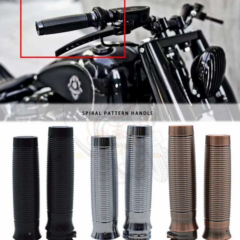 Модификация мотоцикла, подходящая для Sportster XL Dyna Softail, кабельная крышка дроссельной заслонки, ретро руль с резьбой с ЧПУ