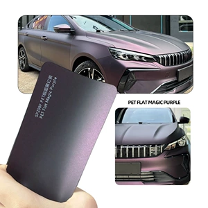 Axxpel PET Satin Black Fantasy Purple avtomobil rəng dəyişdirmə filmi