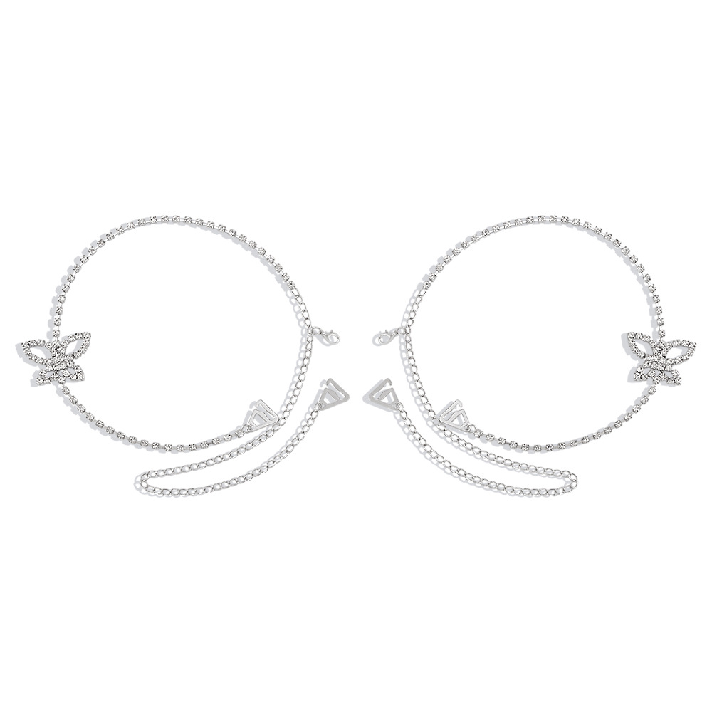 jewelry simple butterfly body chain elegant fashion invisible shoulder alloy strap