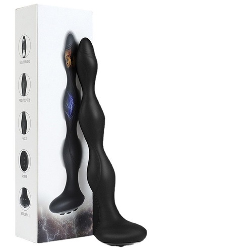 Miaoyinfang Lazhu three-motor vibrator electric shock anal plug male and female masturbator prostate adult products