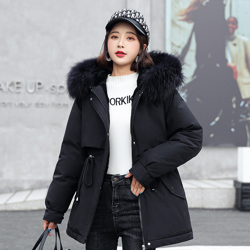Pike wear mujer de longitud media 2024 invierno nueva moda acolchada de algodón cálida gruesa chaqueta de algodón casual de mujer image 8