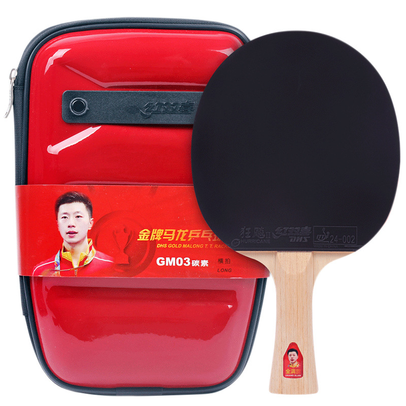 Hongshuangxi DHS crazy table tennis racket Gold Medal Series Malone GM03 horizontal racket single table tennis ball finished racket
