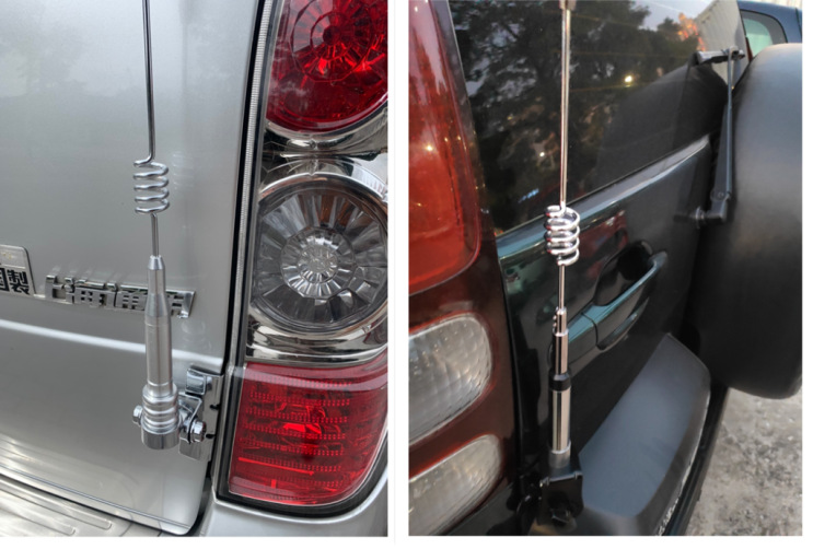 New car tail trunk decorative antenna car front cover clip edge off-road vehicle car modified flagpole