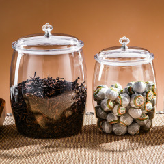 プラスチック製茶葉密封容器、穀物、漢方薬、陳皮保存容器、透明ディスプレイ容器、密封防湿容器