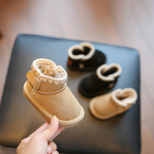 婴儿棉鞋2024冬季宝宝学步鞋软底女宝小童雪地靴加绒短靴男童鞋子