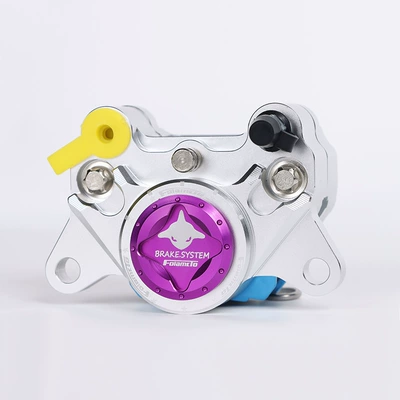 Genuine Flandor Twin Star Little Other brake systems - flando-gemini-calipers-silver-purple