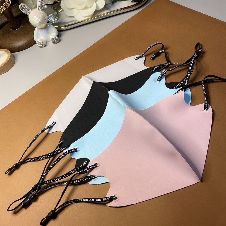 明星防尘凉感冰丝防晒口罩2022新款大人独立包装立体3d黑色口罩