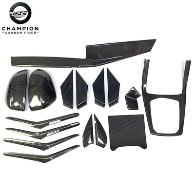 Suitable for Bmw X7X5 Modified Gear Panel Frame Central Control Dashboard Air Vent Carbon Fiber Interior Accessories