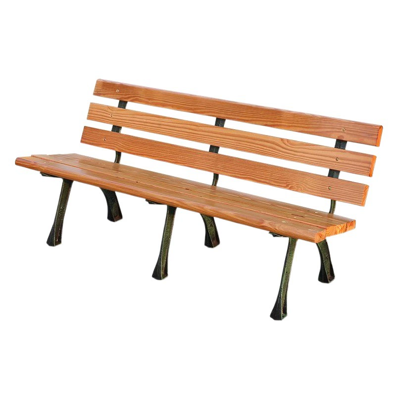 Стул Спинки Парка Открытый Скамейка Открытый Двор Балкон Отдых Стул Твердой Древесины Пластичный Деревянный Стул Ряда Общественный Стул