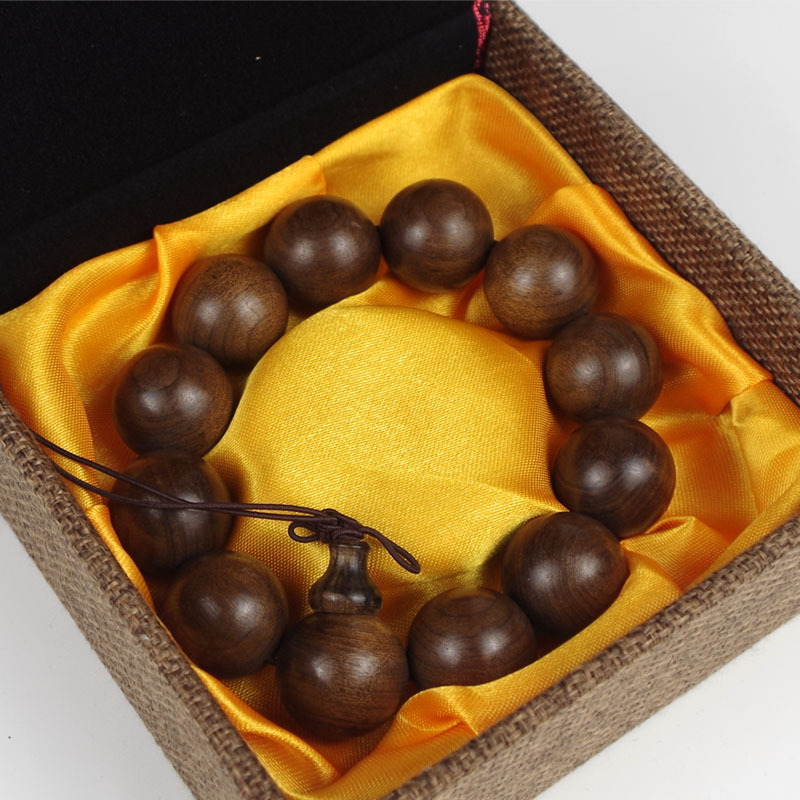 Tassel Brocade Jewelry Box Chinese Style Jewelry Literary Play Jewelry Box Jade Bracelet Box Buddha Beads Literary Play Jade Box