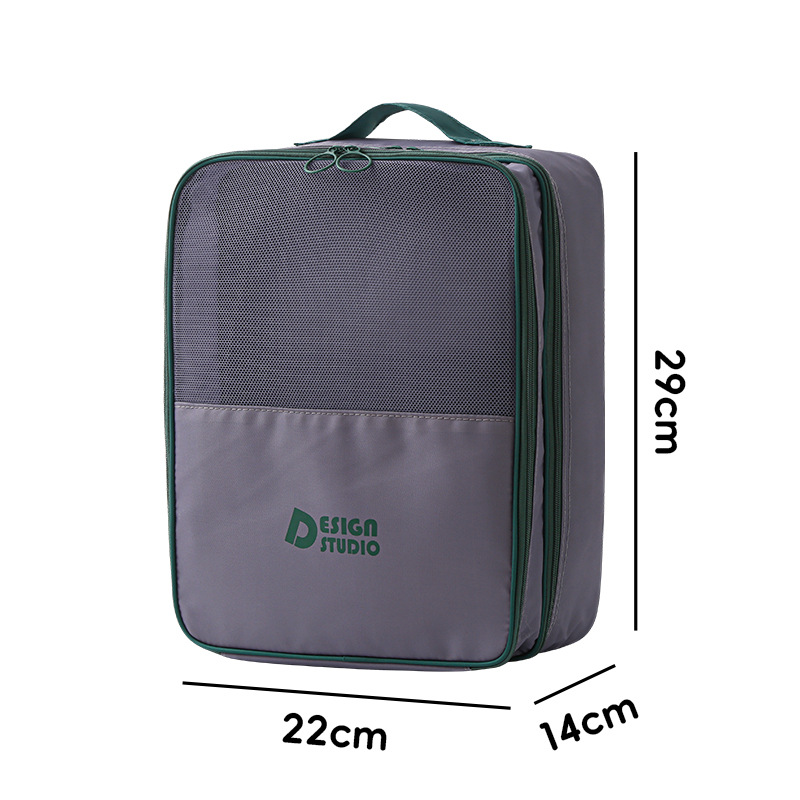 Caja de zapatos de sarga de dopamina Caja de zapatos de almacenamiento de gran capacidad a prueba de polvo La bolsa de almacenamiento engrosada puede contener tres pares de bolsas de almacenamiento de zapatos