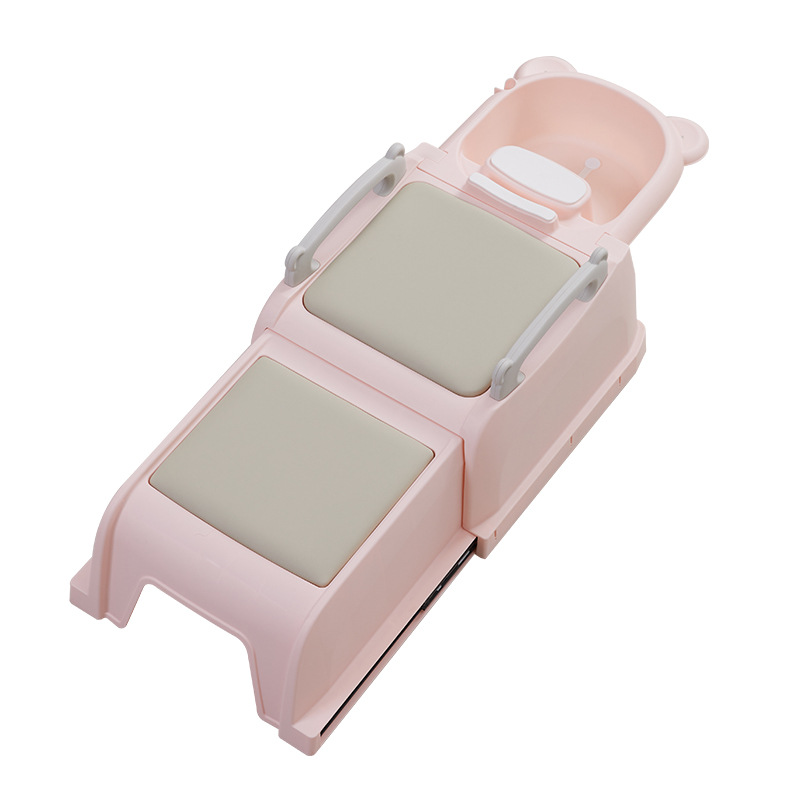 Champú para niños reclinable hogar retráctil cama de champú para bebés