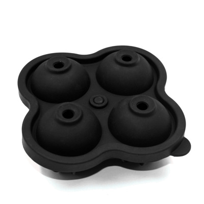 億鉑跨境熱銷食品級矽膠冰格矽膠4連圓球冰格 矽膠4孔冰球冰球模