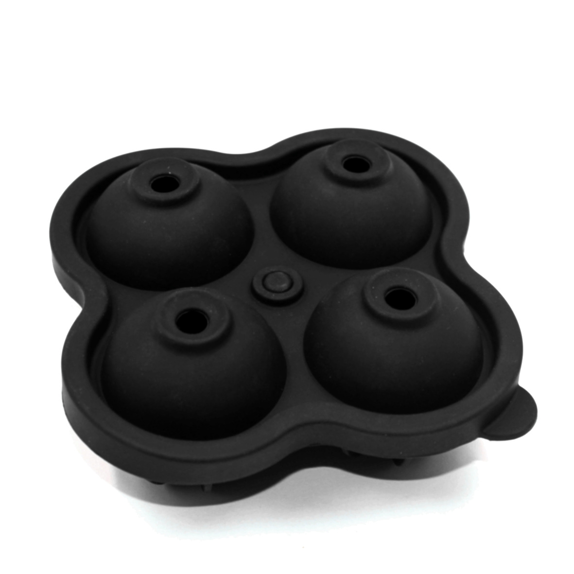 億鉑跨境熱銷食品級矽膠冰格矽膠4連圓球冰格 矽膠4孔冰球冰球模