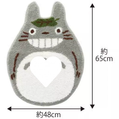 Japan and South Korea Miyazaki Animation Surrounding Totoro Bus Mat Carpet Entrance Mat Cartoon Cute Alien Carpet (Avtomobil döşəmə paspasları) - gray-big-chinchilla-special-shape-5065cm-imitation-cashmere-material