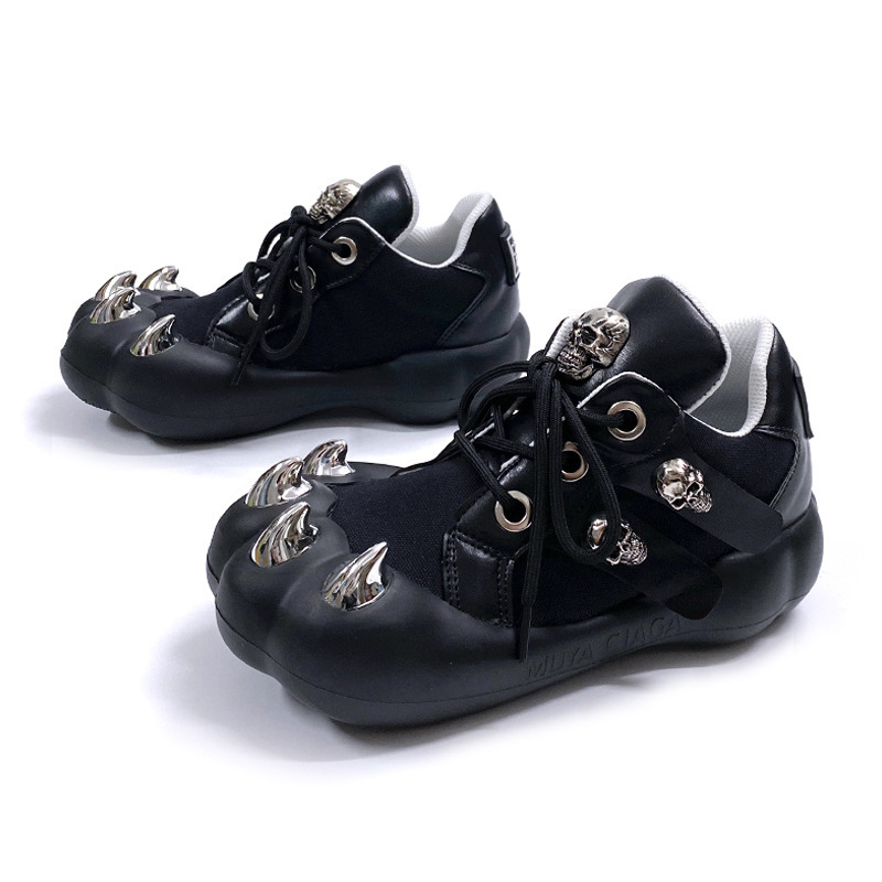 [in Stock] Unique Niche Design Casual Sneakers for Women Cute Cat Claw Shoes Harajuku Chunky Shoes Y2K Flats