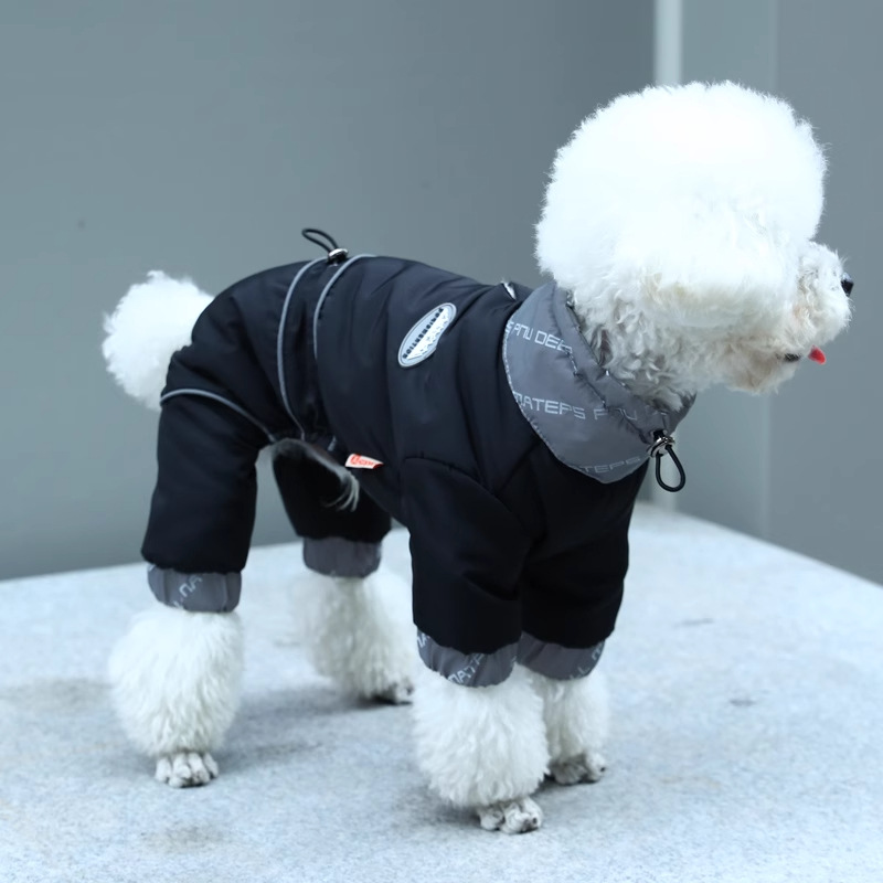 Ropa de invierno para perros mascotas Teddy perros pequeños otoño invierno perros algodón de cuatro patas invierno caliente invierno