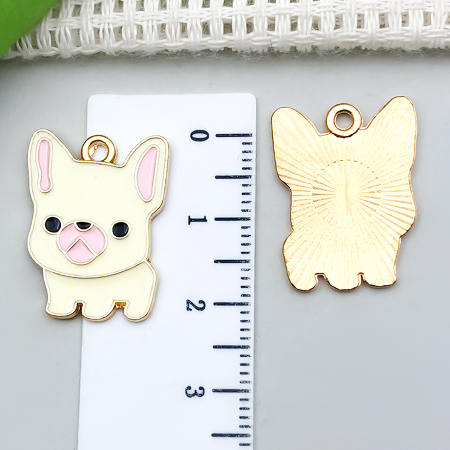 커스터드 소형 베이징 바 1개 22x17mm-1.55g-22998