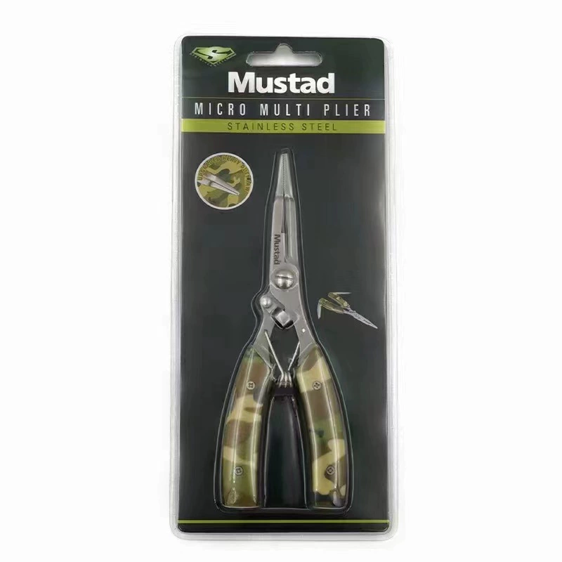 Мустар Лук плоскогубцы с прямым ртом Плоскогубцы Многофункциональные рыболовные ножницы