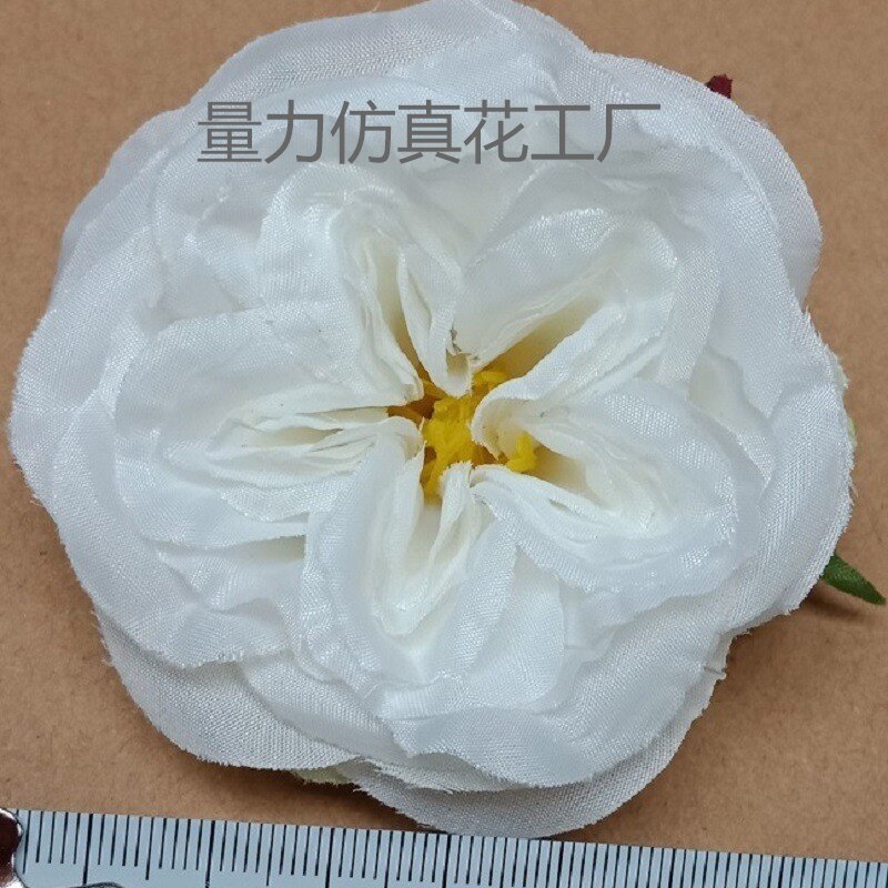 wreath silk flower head ornament flower wall flower row artificial flower accessories artificial flower diy artificial flower hair ornament simulation camellia flower
