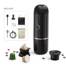 ME2218便携意式咖啡机 电动咖啡磨粉萃取一体机户外小型携带咖啡