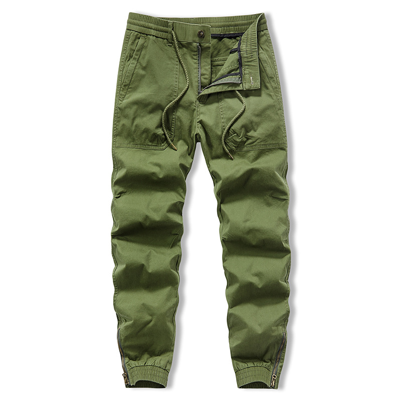 Spring autumn elastic casual trousers