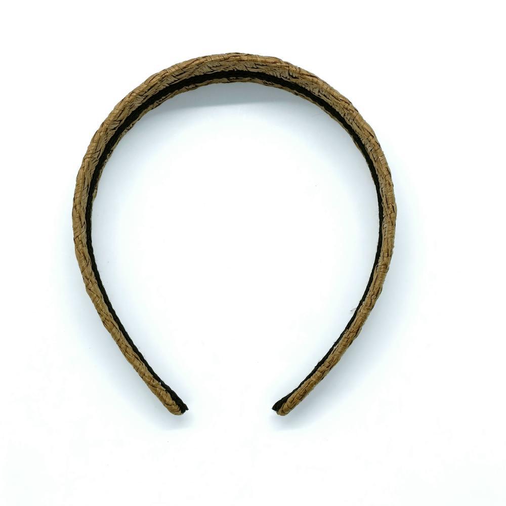 HB220604土黄纸草编织4cm发圈-IMG2022060